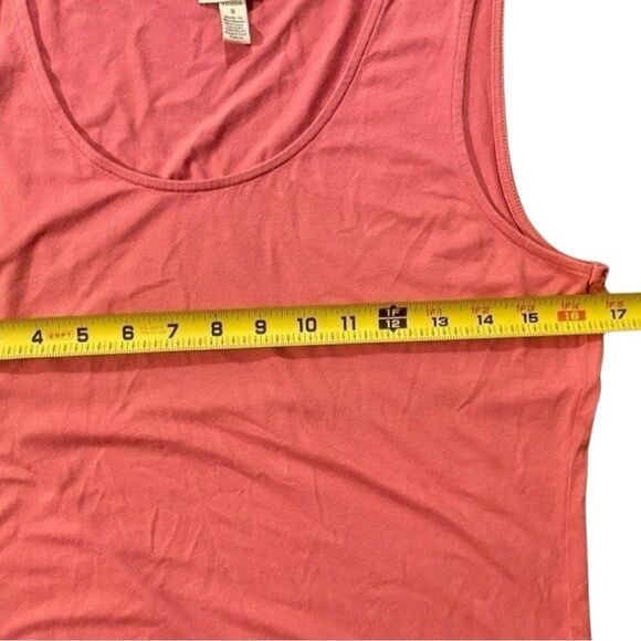 J. Jill Wearever Pink Tank Top size small pima cotton stretch casual pullover - Picture 3 of 6